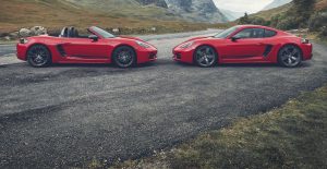 2020 Porsche 718 Boxster T and 718 Cayman T
