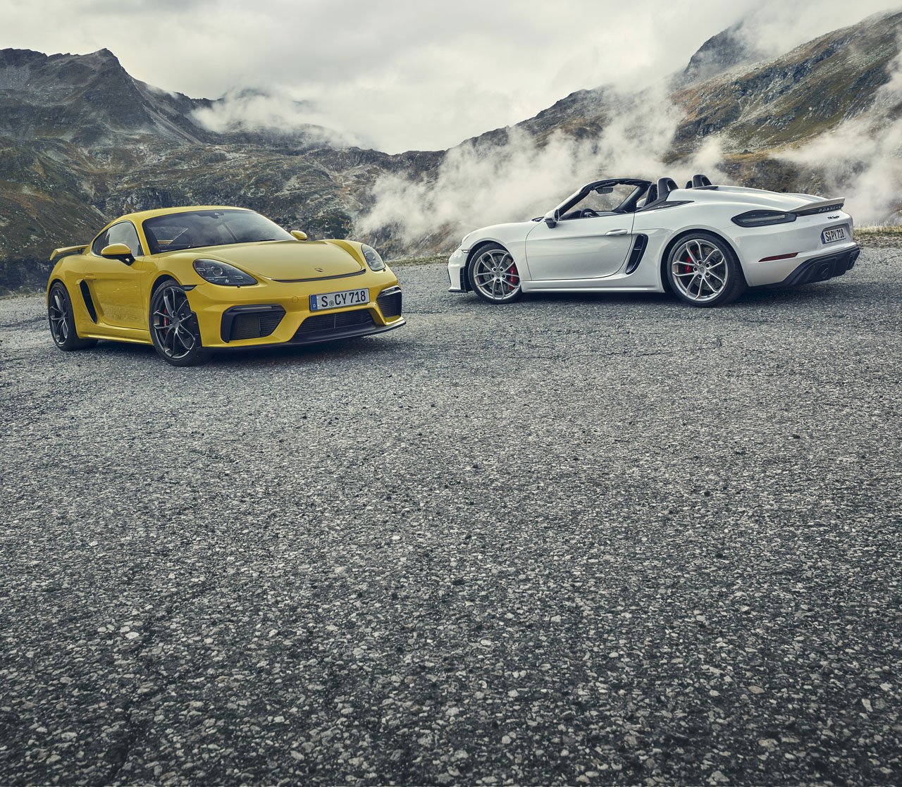 2020 Porsche 718 Spyder and 718 Cayman GT4