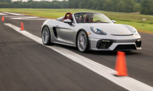 Talented teen Chloe Chambers sets Guinness World slalom record in Porsche 718 Spyder