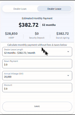CarCostCanada Payment Calculator